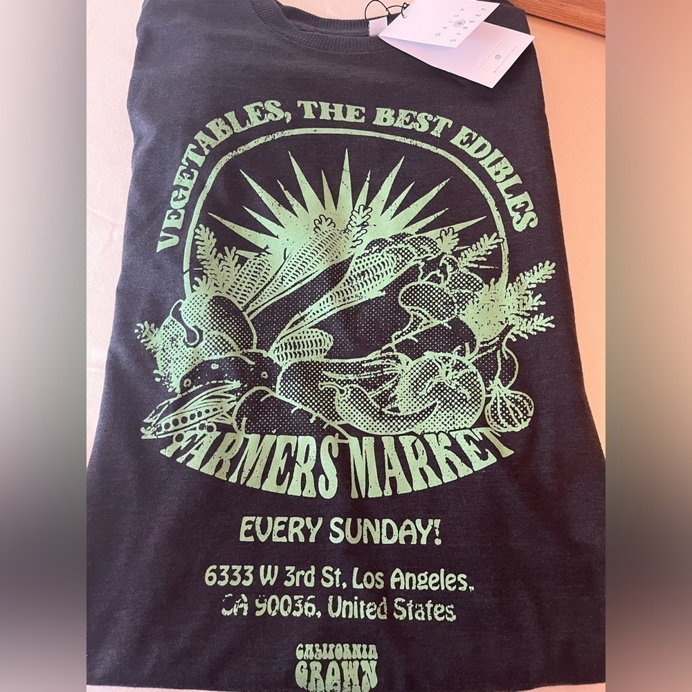 Daisy Street Farmers Market Tyler T-Shirt Size XS - Picture 2 of 7